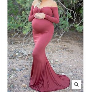 Sexy mama maternity photoshoot dress